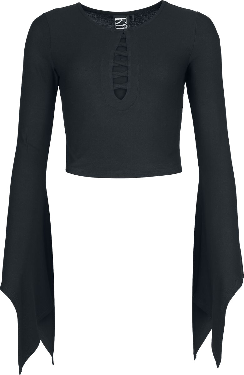 Top Gothic di Killstar - Withered Garden - Liliths Lust Top - Donna - nero