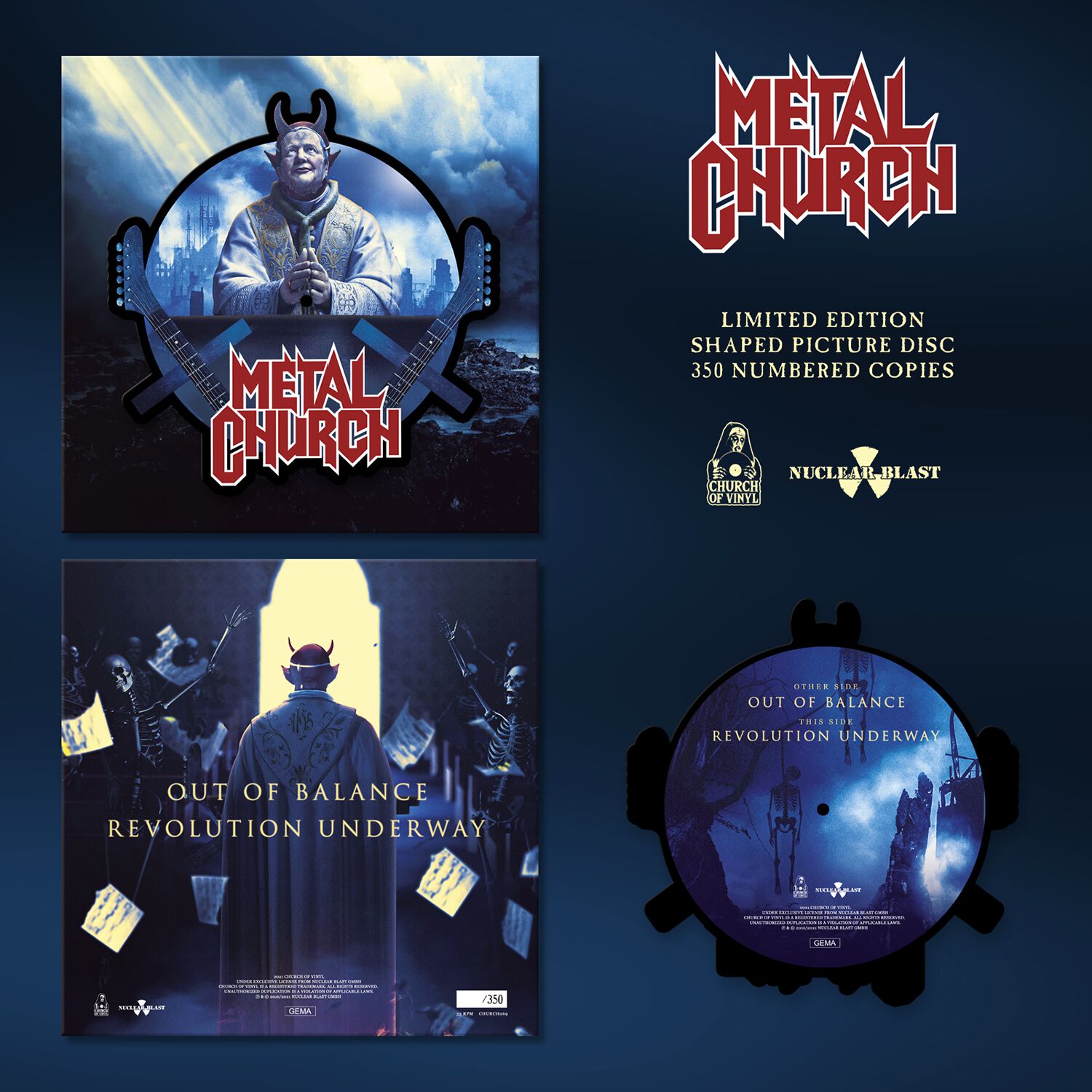 Metal Church Out of balance LP coloured