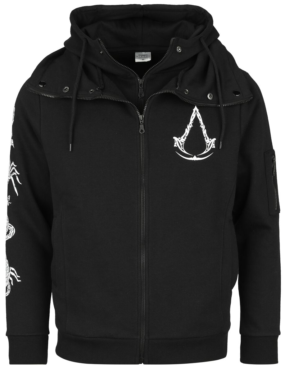 Assassin`s Creed - Gaming Kapuzenjacke - Mirage - Logo - S bis XXL - für Männer - Größe L - schwarz