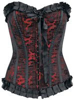Lily Hook Red Dragon Corset by Burleska