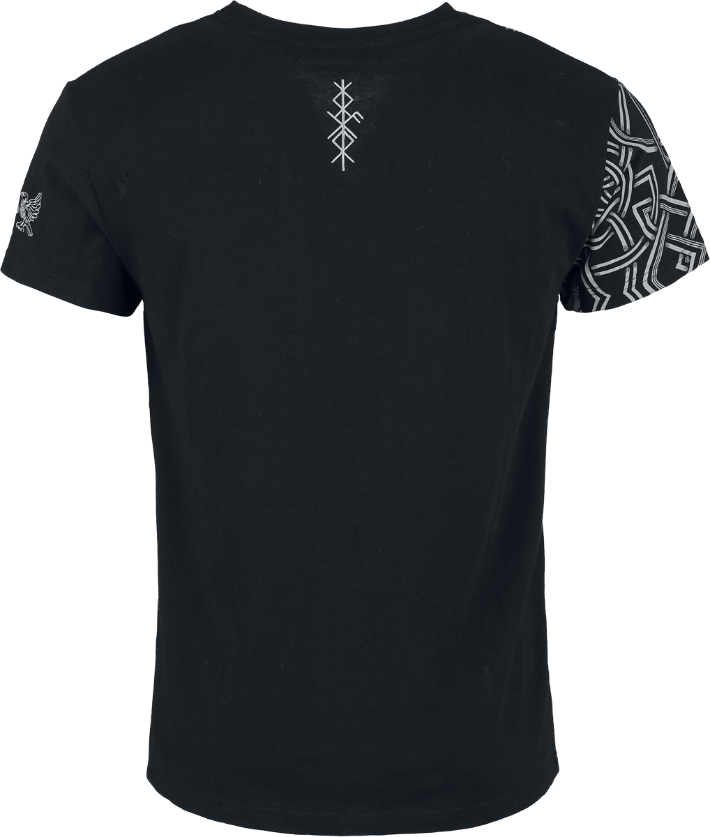 4068143324182 - Celtic Snake T-Shirt with Lacing T-Shirt schwarz in XXL