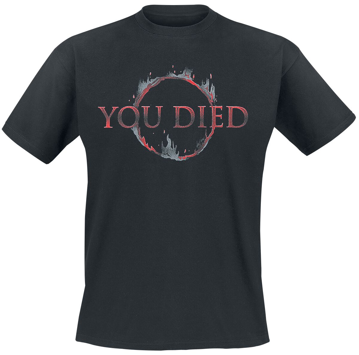 Image of T-Shirt Gaming di Dark Souls - You Died - S a L - Uomo - nero