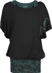 Double Pack with Snake Print, Black Premium by EMP, T-Shirt