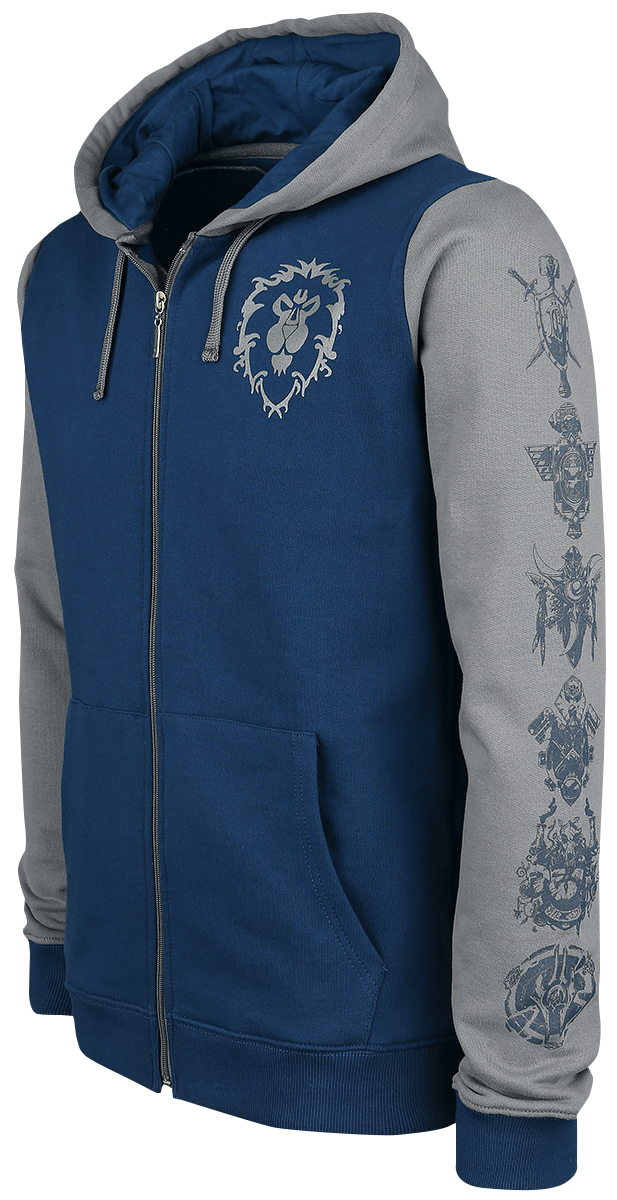 World Of Warcraft Alliance Pride Kapuzenjacke blau grau