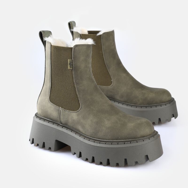 Buffalo Boot - ASPEN BOOT SHORT - EU36 bis EU41 - für Damen - Größe EU36 - khaki