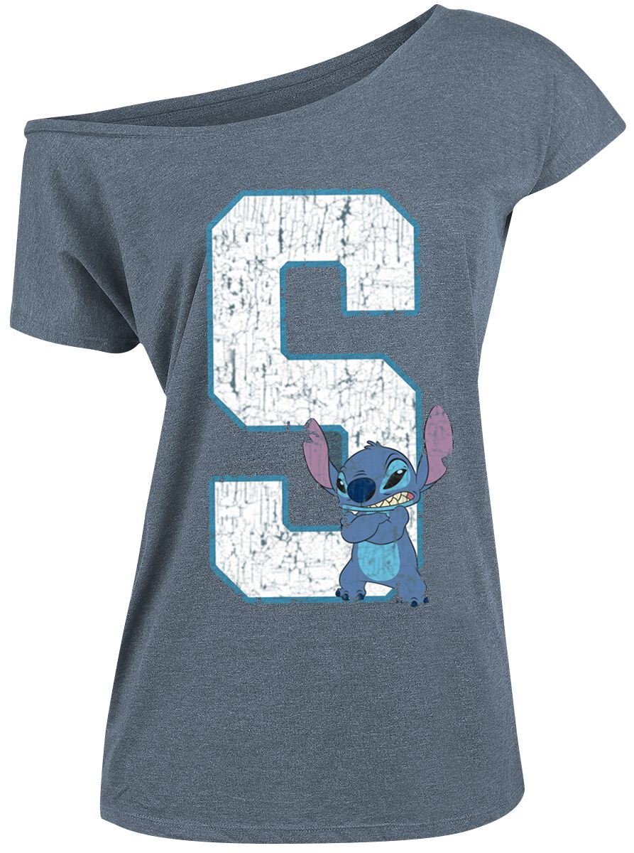 Lilo & Stitch 626 - Stitch T-Shirt mottled blue