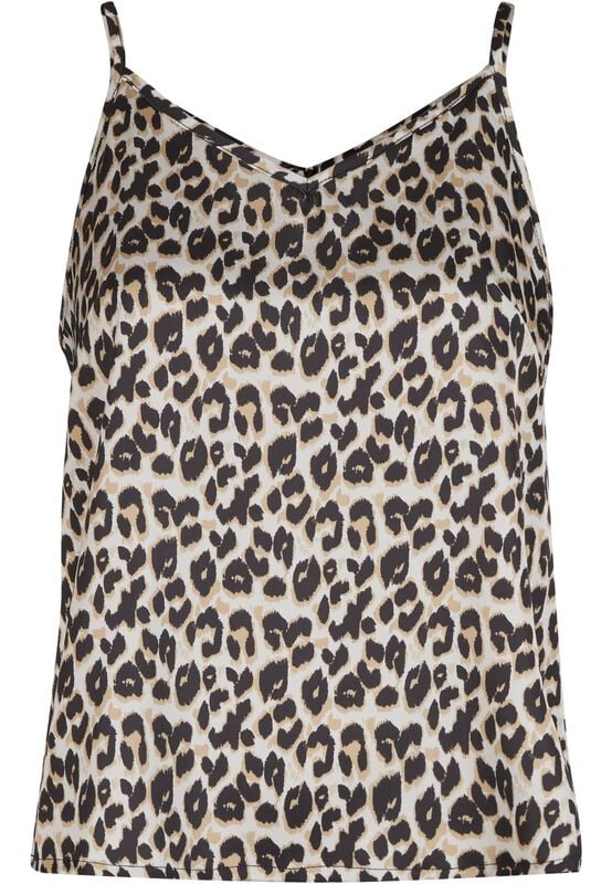 Urban Classics  Top - Ladies' Leo Slip Top - for Women - leopard