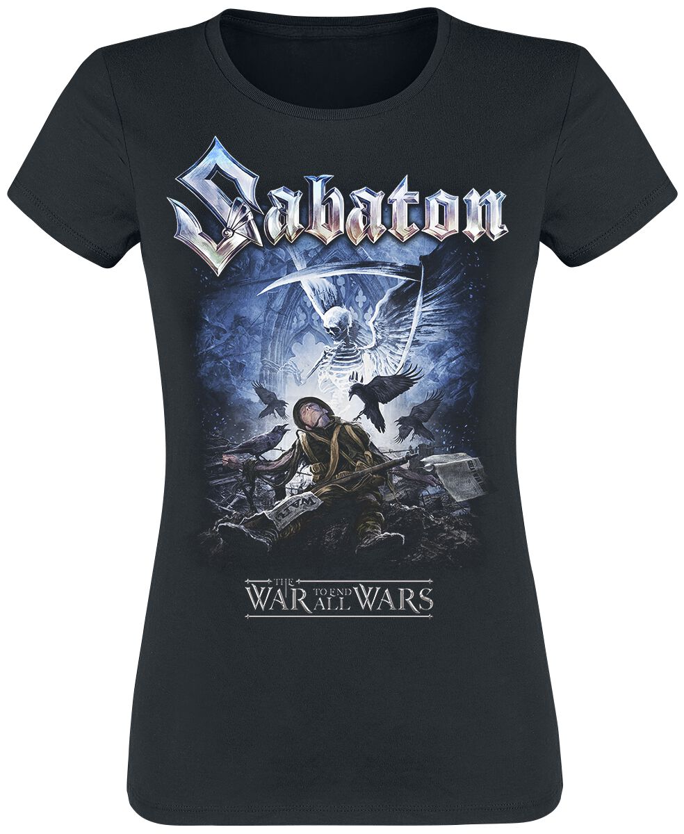 T-Shirt Manches courtes de Sabaton - The War To End All Wars - S à XXL - pour Femme - noir