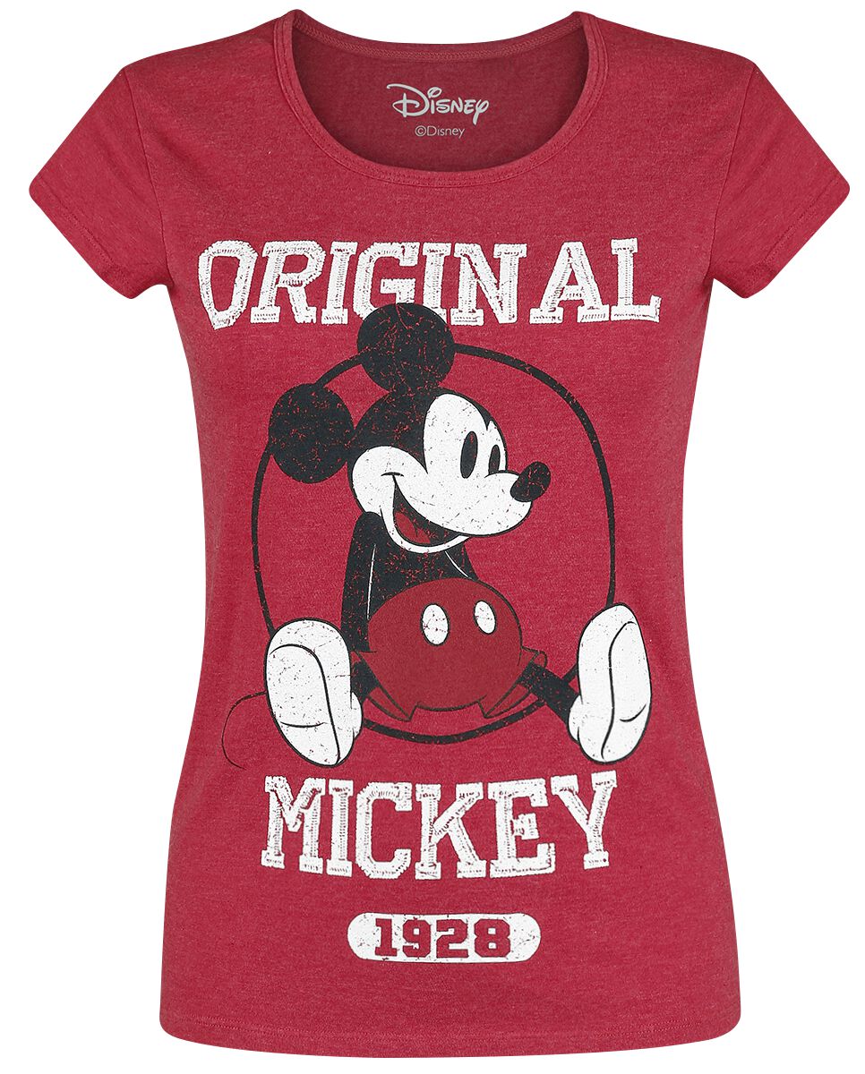 Levně Mickey & Minnie Mouse Original Dámské tričko směs červené