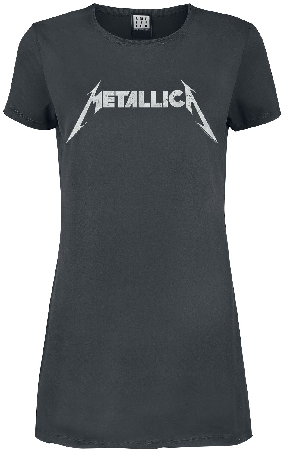 Levně Metallica Amplified Collection - Logo Šaty charcoal