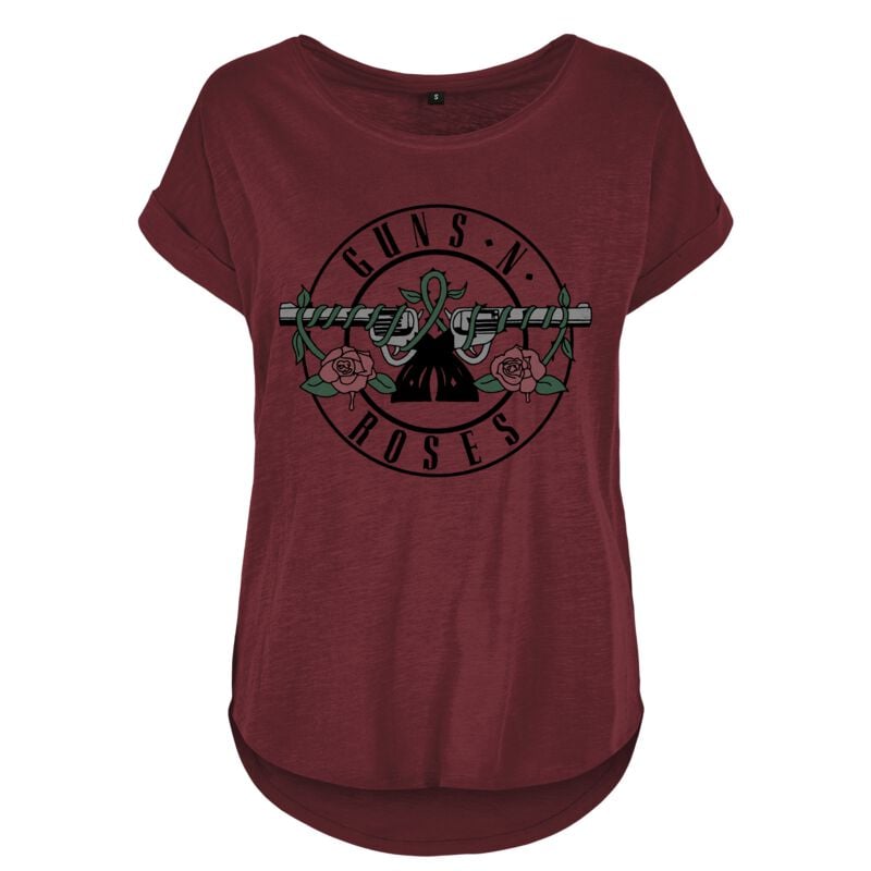 0199957259170 - Guns N Roses Drawn Bullet Logo T-Shirt rot in S