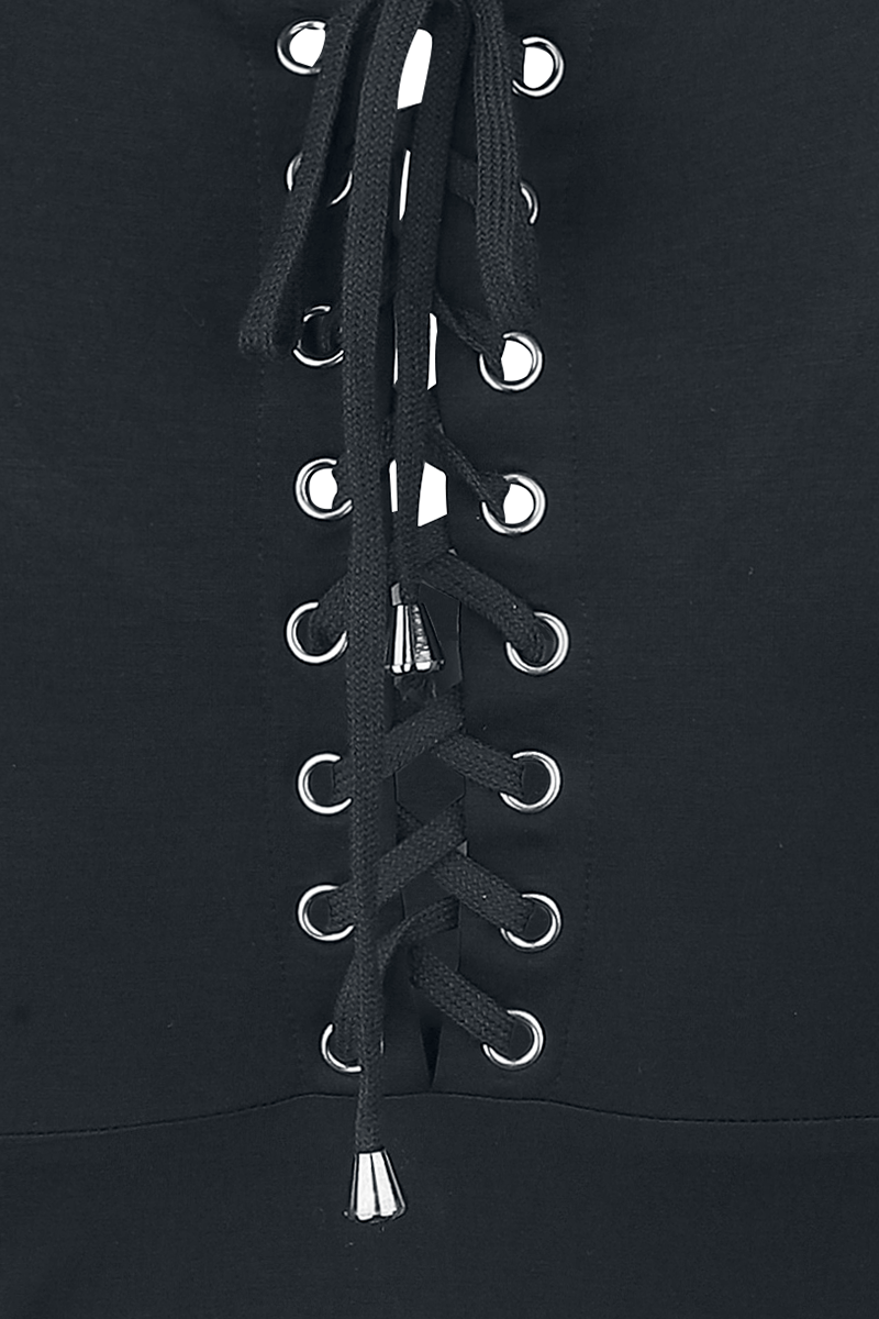 Jawbreaker Skull Cross In House Dress Kurzes Kleid schwarz weiß