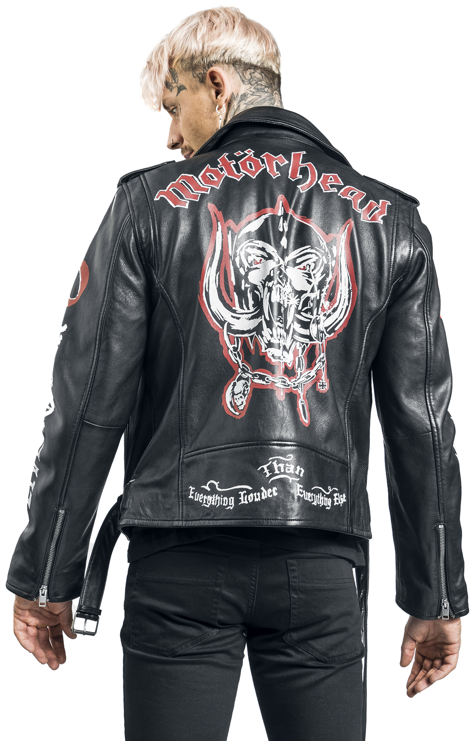 Motörhead Lederjacke - Born To Lose - L bis XXL - für Männer - Größe XL - schwarz  - Lizenziertes Merchandise!