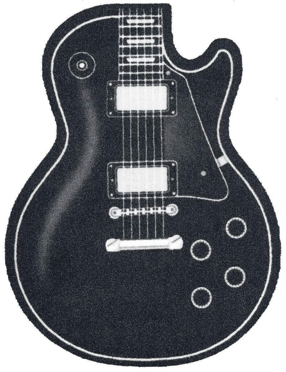 Guitar Guitar Fußmatte schwarz weiß 100985