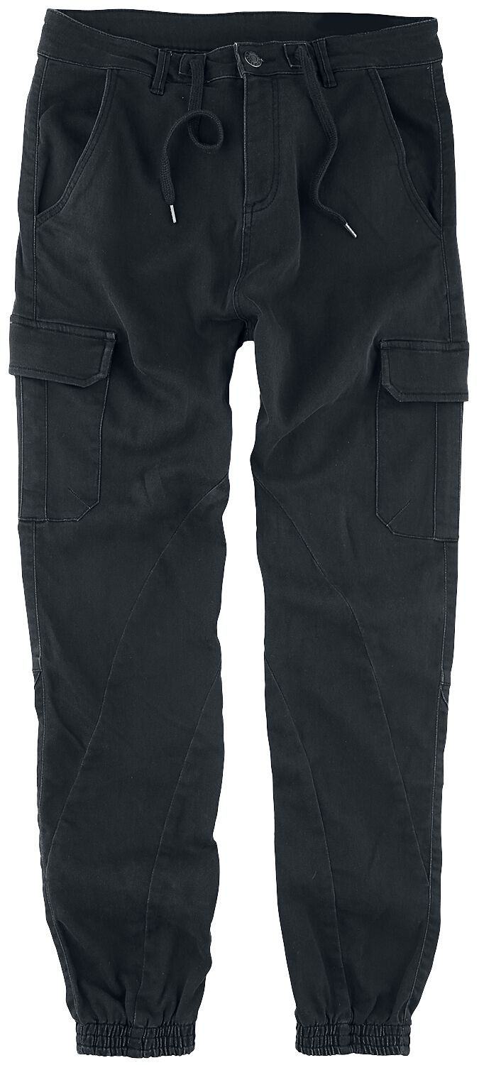 Levně Urban Classics Sportovní kalhoty Overdyed Tepláky černá