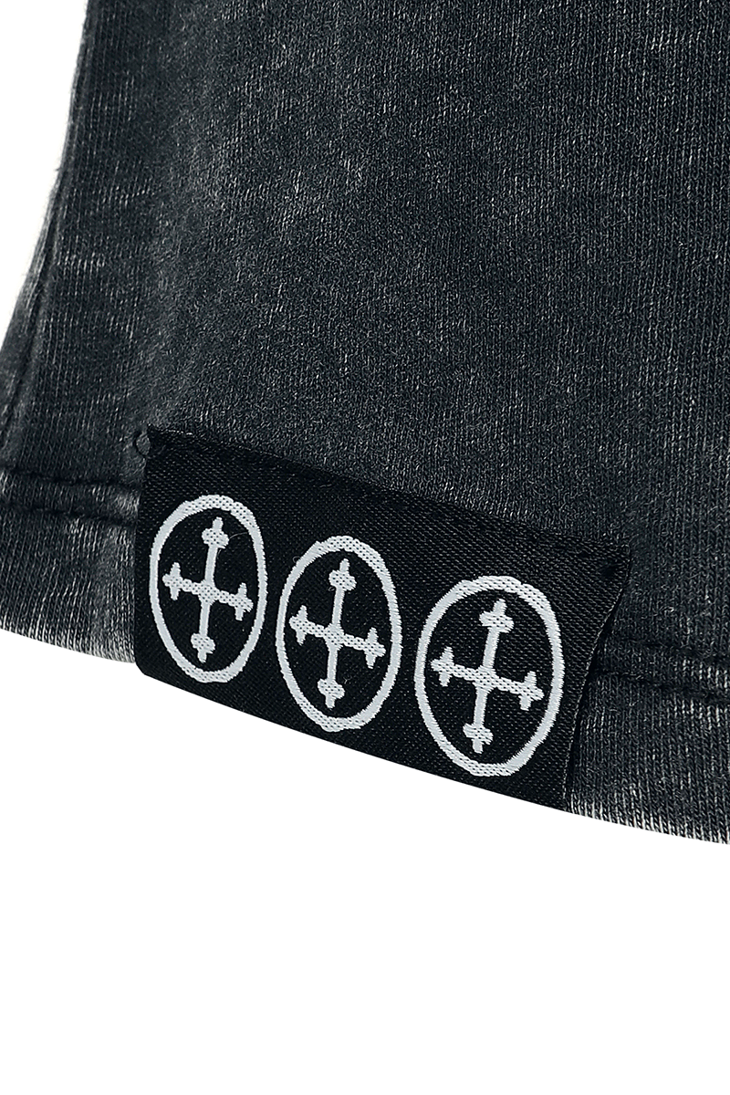 Thumbnail - Rock Rebel by EMP Top mit Rock Rebel Print Top grau in XL