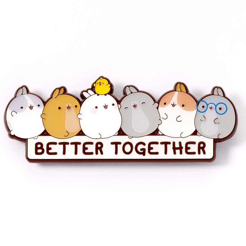 Molang Better Together Pin silberfarben