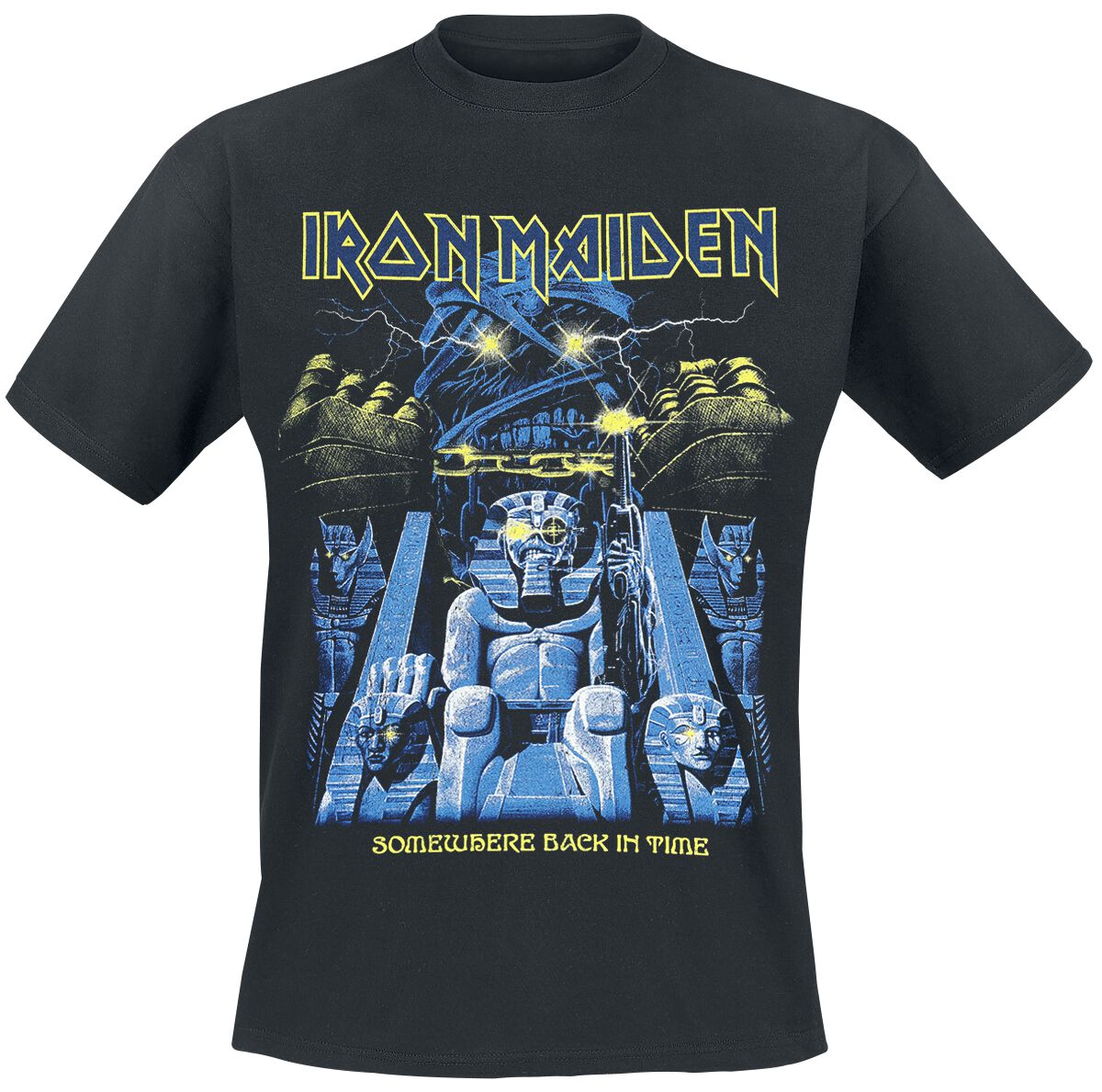 Image of Iron Maiden Back in Time Mummy T-Shirt schwarz