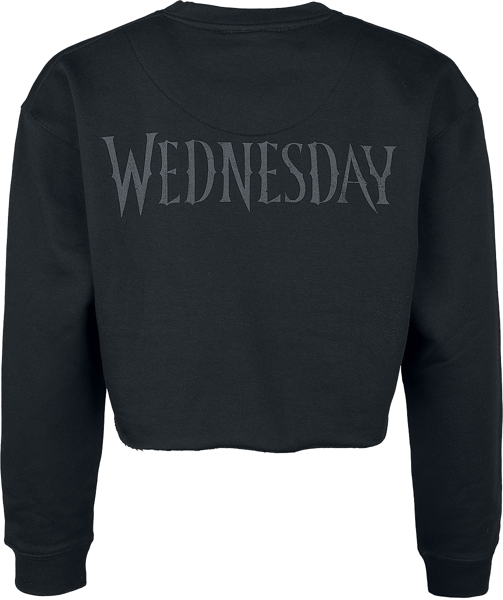 Wednesday Sweatshirt - Unitas Es Invicta - S bis XXL - für Damen - Größe S - schwarz  - Lizenzierter Fanartikel