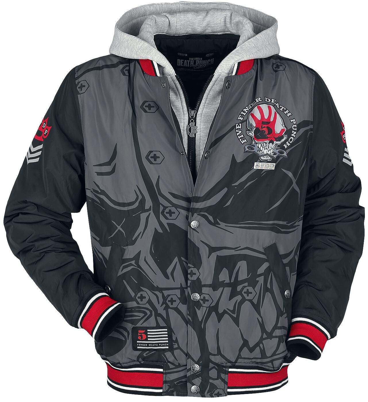 Image of Five Finger Death Punch EMP Signature Collection Winterjacke grau