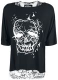 Skull Crow Twin Top, Vixxsin, T-Shirt