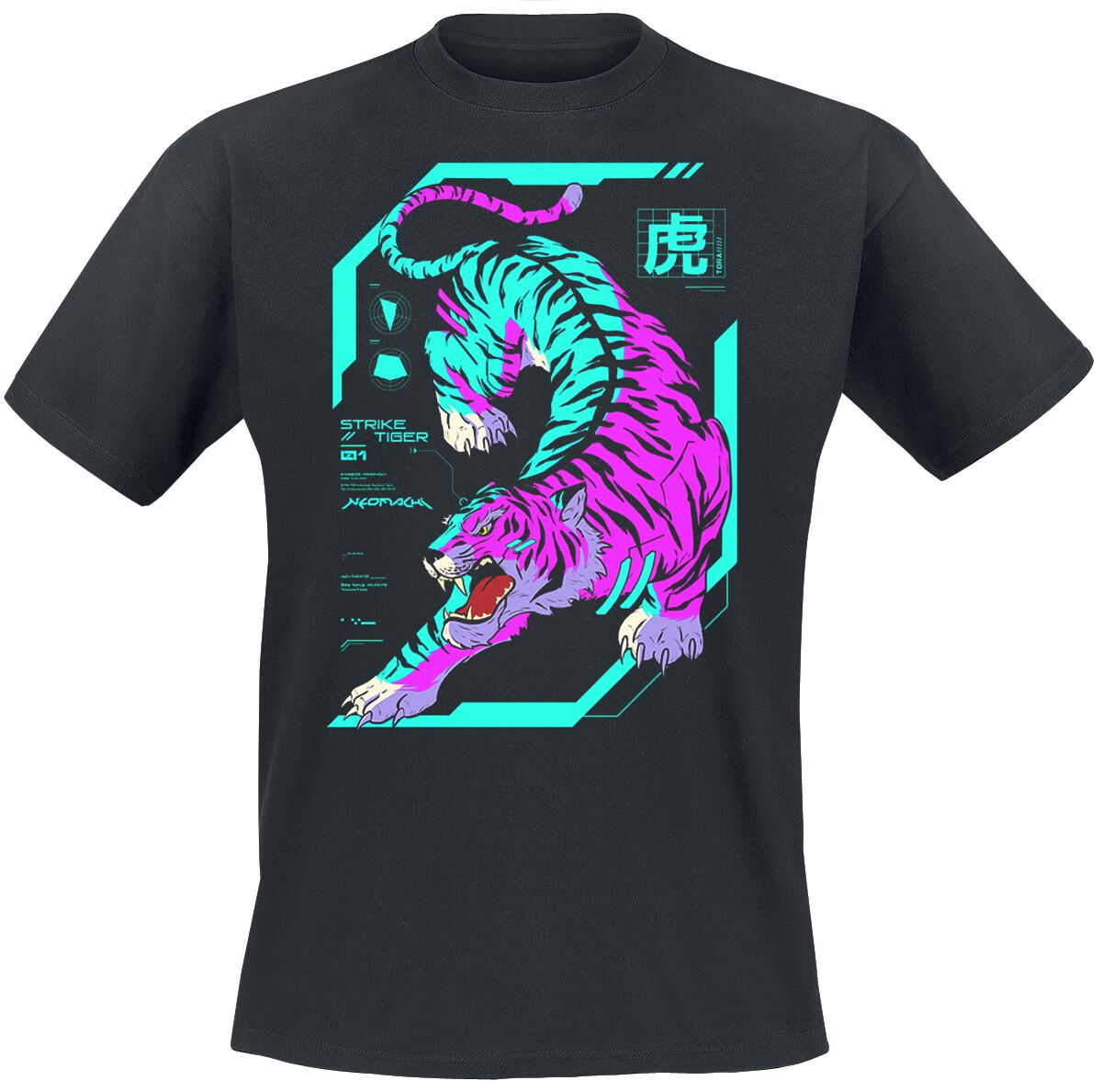NEOMACHI TORA T-Shirt schwarz