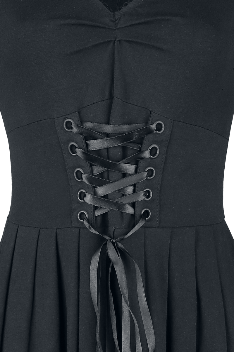 Poizen Industries Stranger Dress Mittellanges Kleid schwarz