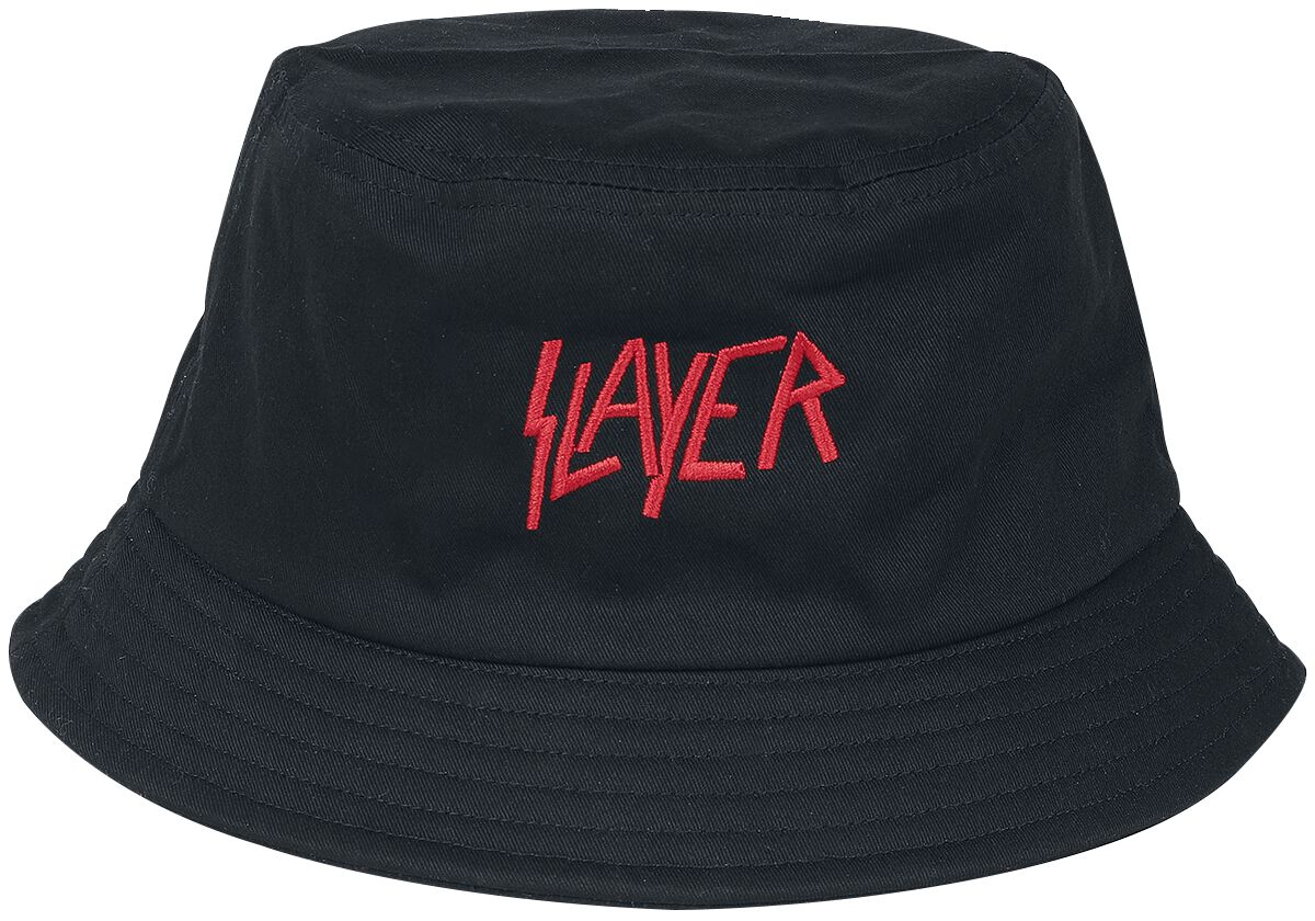 Logo Bucket Hat Hut schwarz von Slayer