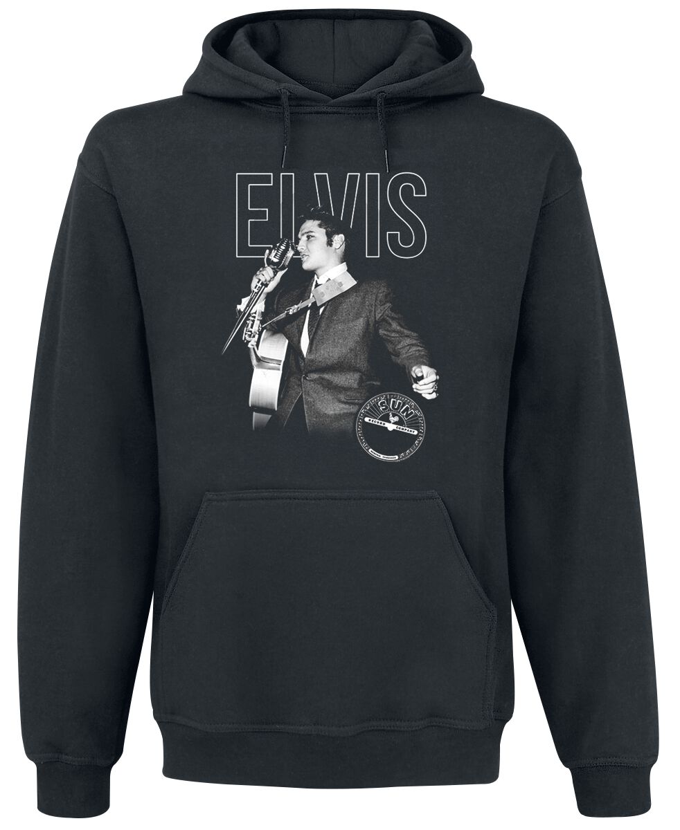 Presley, Elvis Logo Portrait Hooded sweater black