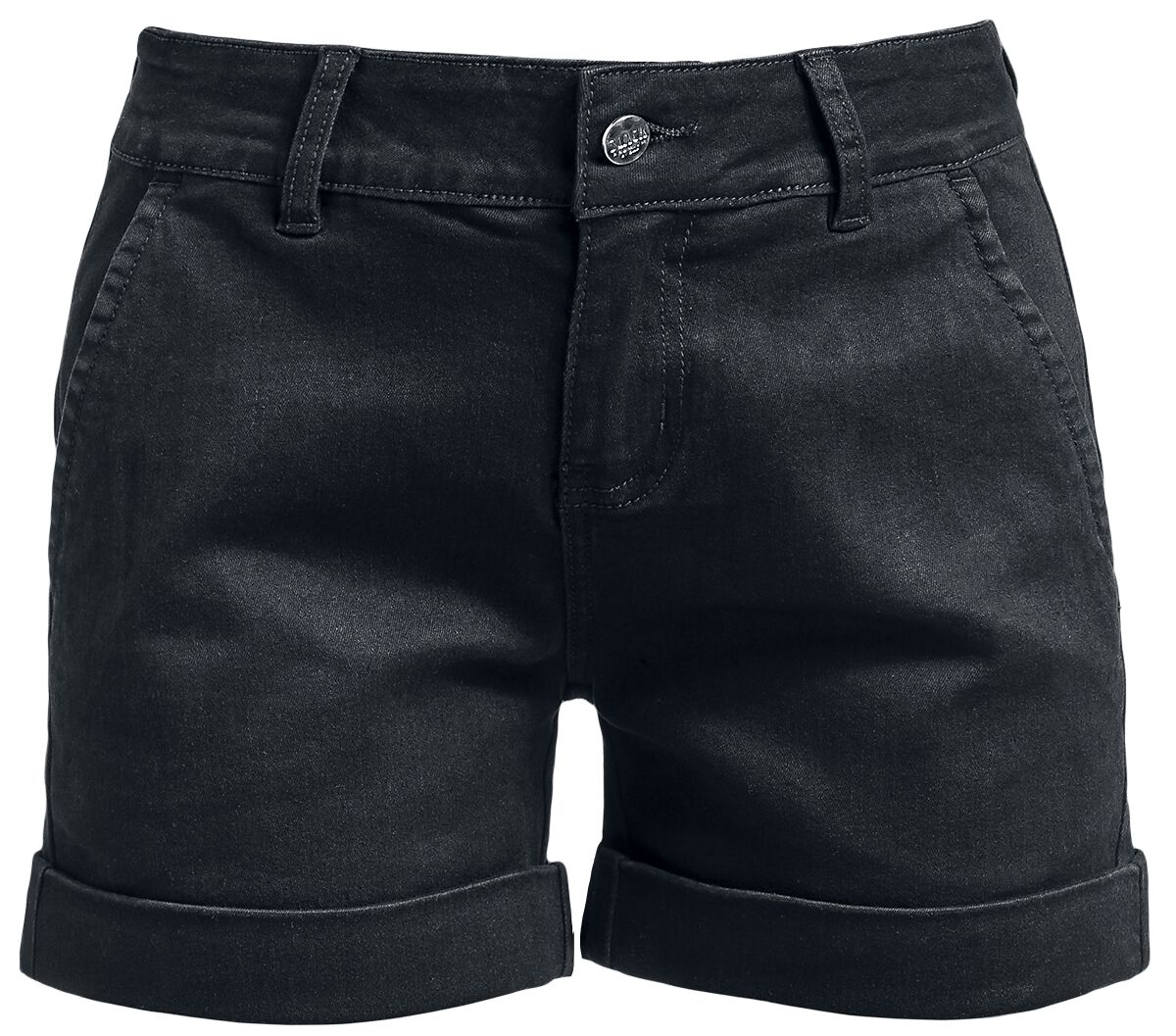 Locker geschnittene Shorts Short schwarz von Black Premium by EMP