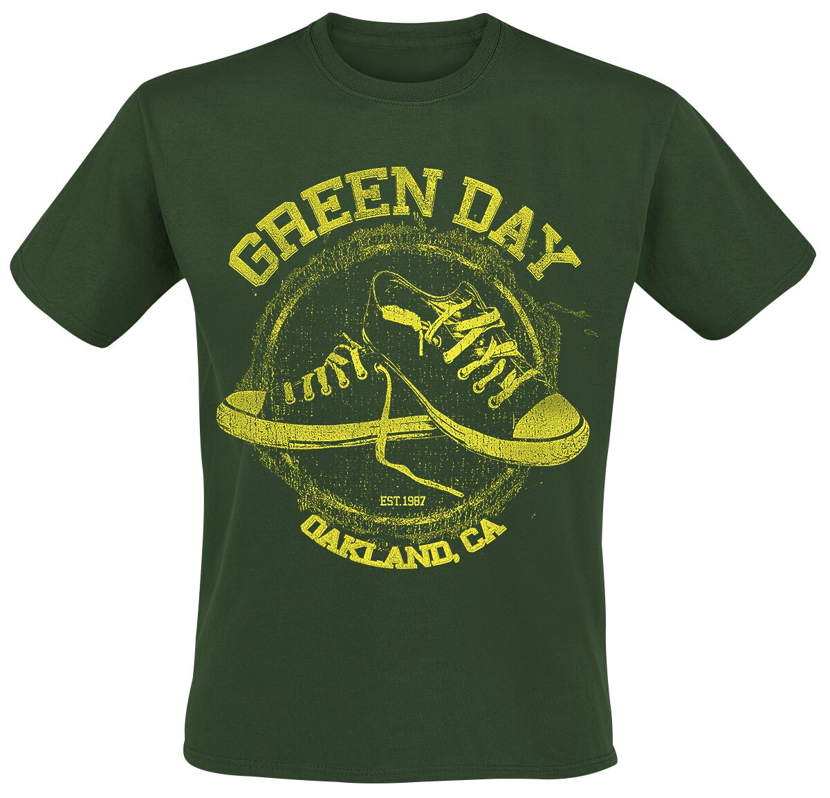 Green Day T-Shirt - All Star - S bis XXL - für Männer - Größe L - grün  - Lizenziertes Merchandise!