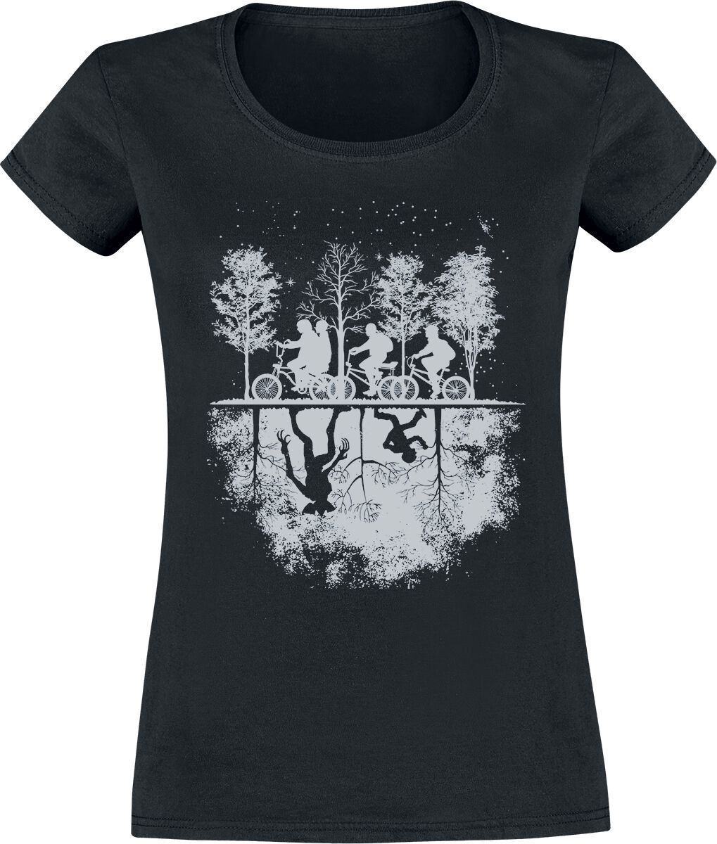 Stranger Things T-Shirt - Upside Down - S bis XXL - für Damen - Größe M - schwarz  - EMP exklusives Merchandise!