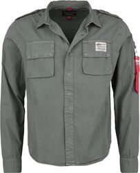 Urban Military Shirt, Alpha Industries, Langarmhemd