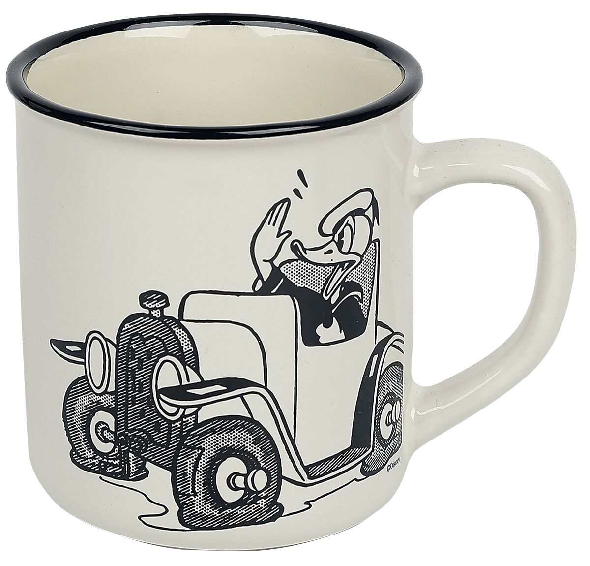 Micky Maus Donald Duck im Auto Unisex Tasse Mehrfarbig | eBay
