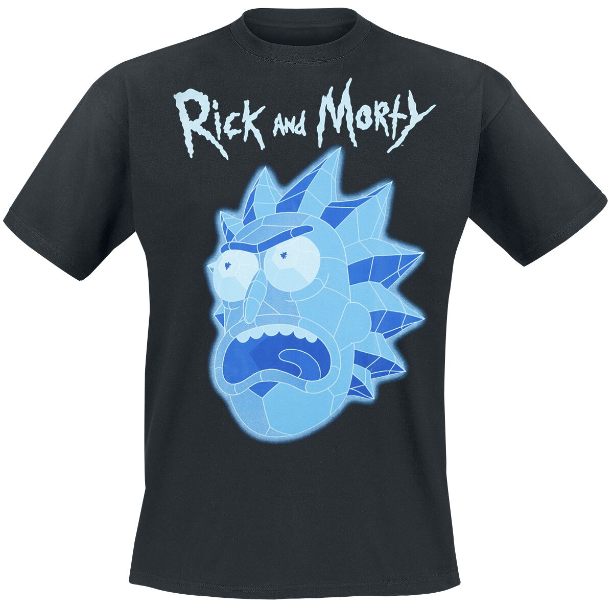Rick And Morty Rick Polygon T-Shirt black