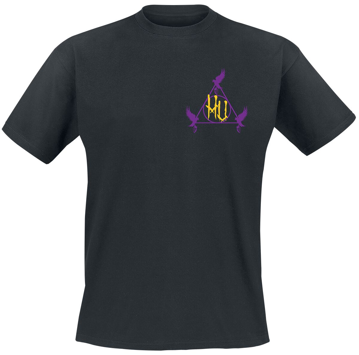 Hollywood Undead Purple And Gold T-Shirt black