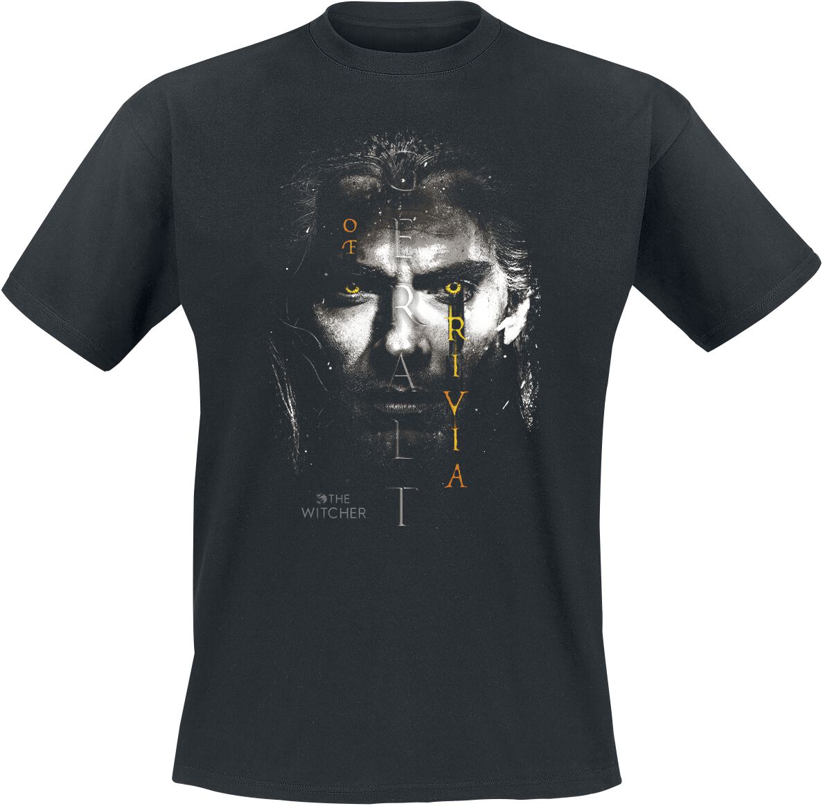 The Witcher T-Shirt - Geralt - Glowing Eyes - M bis XXL - für Männer - Größe XXL - schwarz  - Lizenzierter Fanartikel