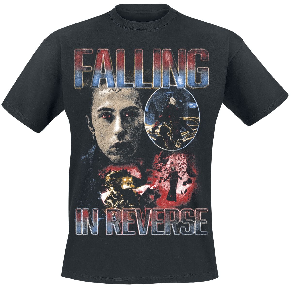 Falling In Reverse T-Shirt - Bootleg - S bis 5XL - für Männer - Größe S - schwarz  - Lizenziertes Merchandise!