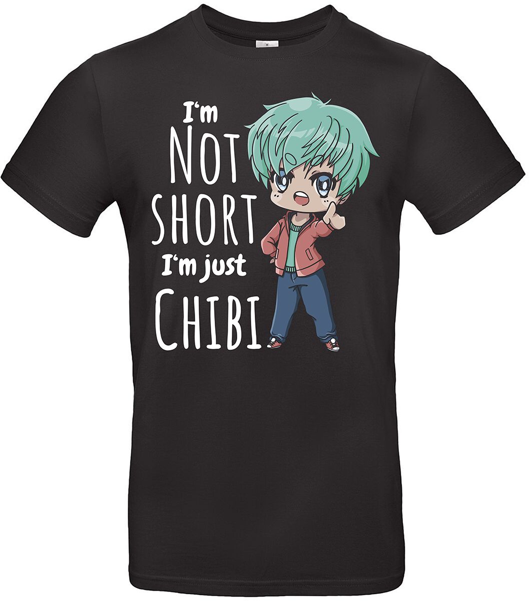 Levně Zábavné tričko Chibiboy#2 Tričko černá