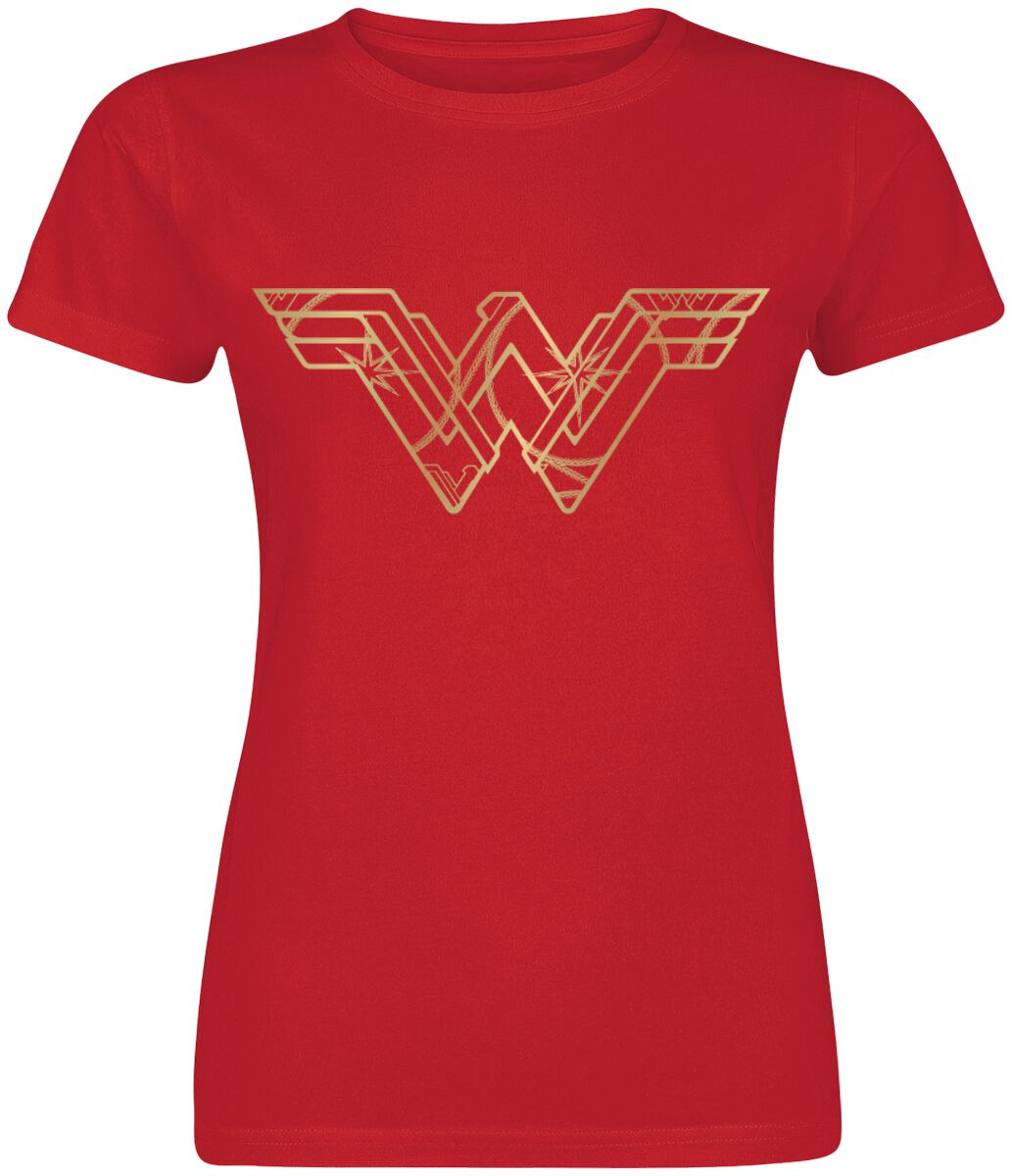 Wonder Woman Golden Symbol T-Shirt red