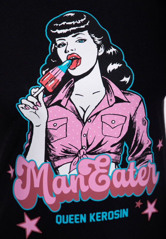 4065409320452 - Maneater“ T-shirt T-Shirt schwarz in XXL 4065409320452 - Maneater“ T-shirt T-Shirt schwarz in XXL