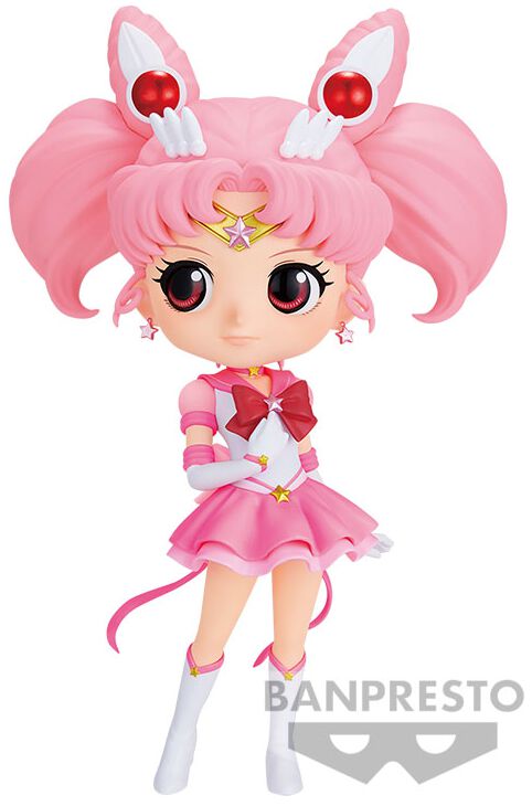 Sailor Moon Sammelfiguren – Sailor Moon Cosmos – Banpresto – Eternal Sailor Chibi Moon Ver. B Q Posket – multicolor  – Lizenzierter Fanartikel