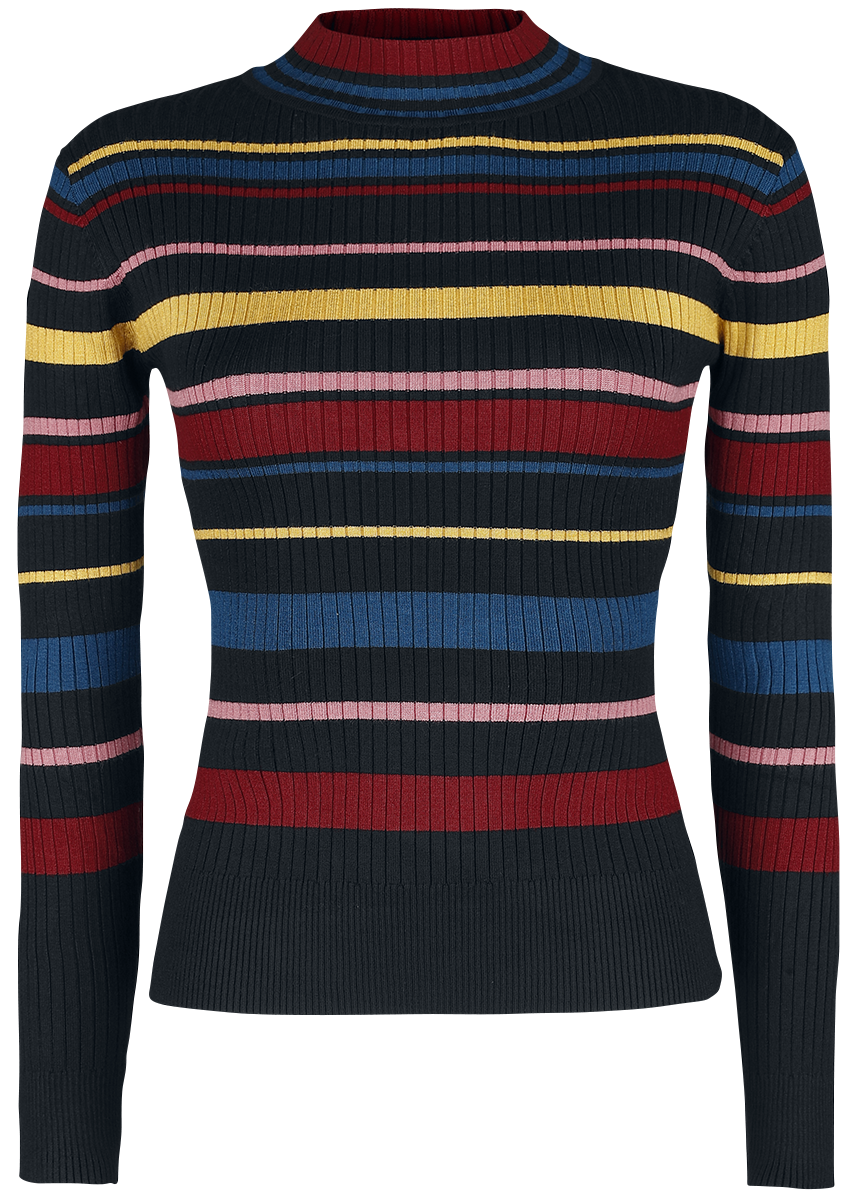 Voodoo Vixen  Knit jumper - Leah Turtle Neck Sweater - for Women - multicolour