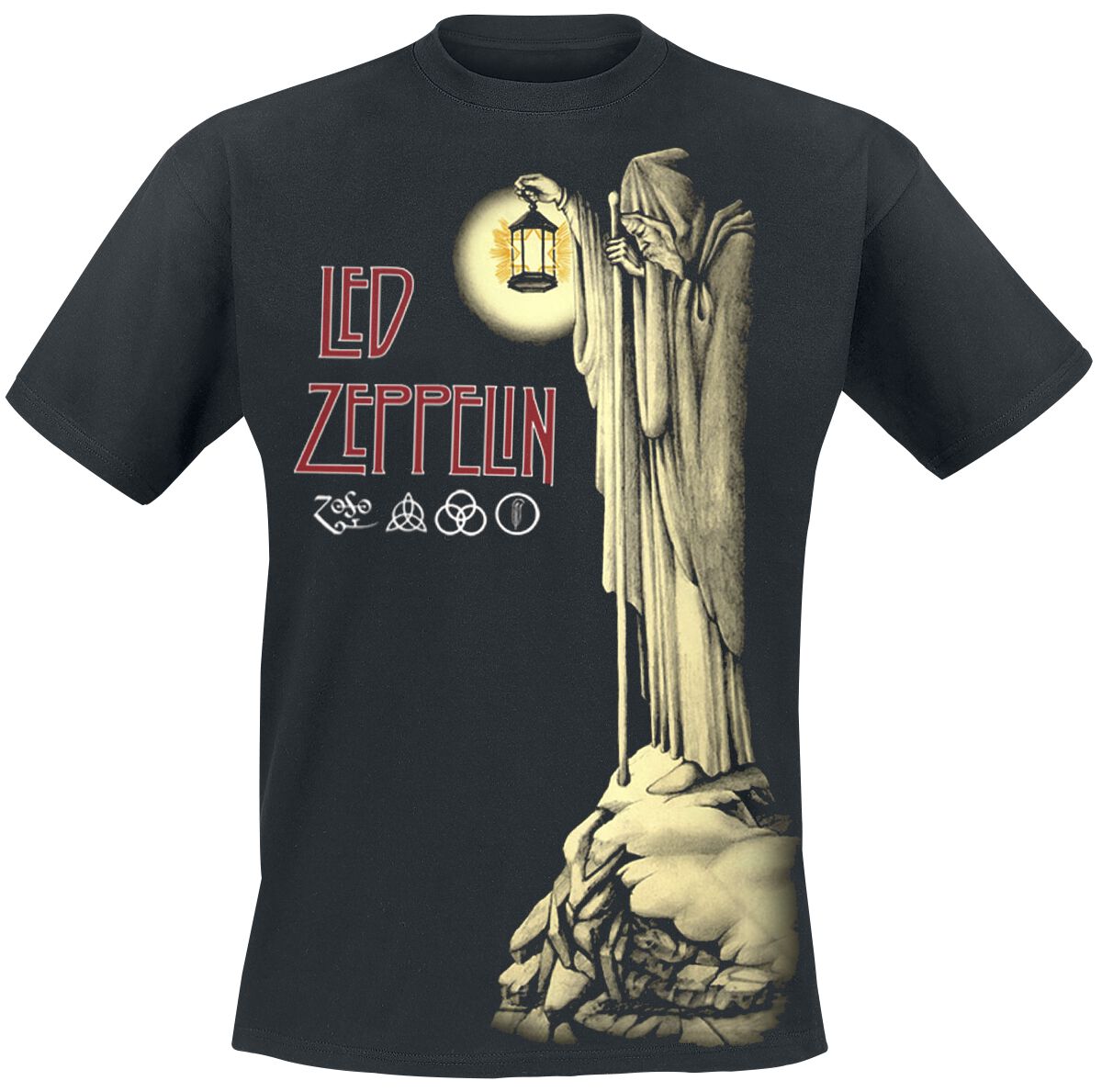 Led Zeppelin T-Shirt - Hermit - M bis XXL - für Männer - Größe L - schwarz  - Lizenziertes Merchandise!