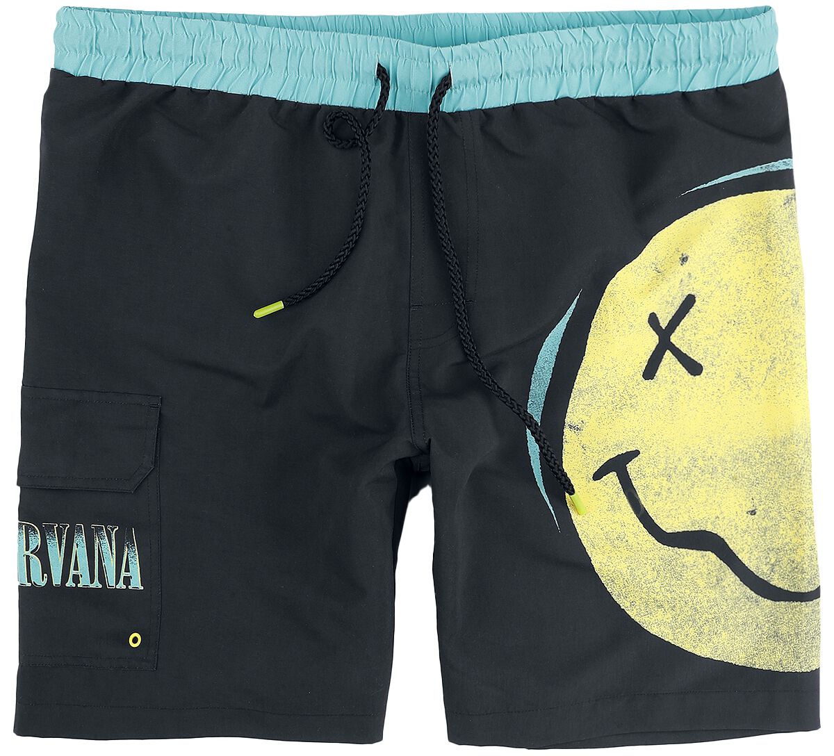 Nirvana Badeshort - EMP Signature Collection - L bis XXL - für Männer - Größe XL - multicolor  - EMP exklusives Merchandise!