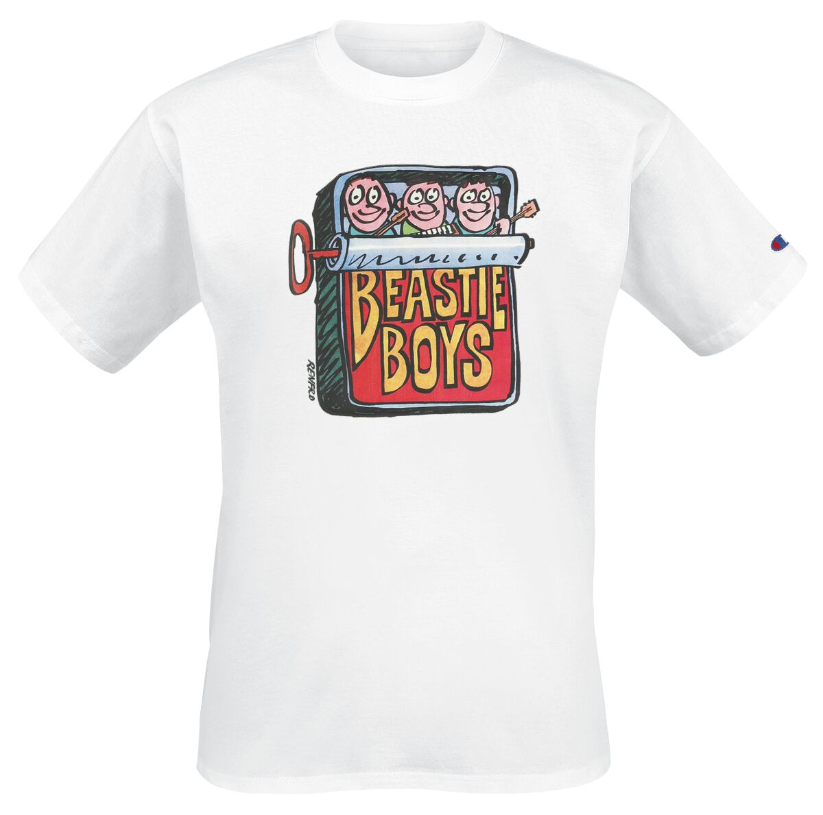 Champion T-Shirt - Champion x Beastie Boys - Crewneck T-Shirt - S bis XXL - für Männer - Größe S - weiß