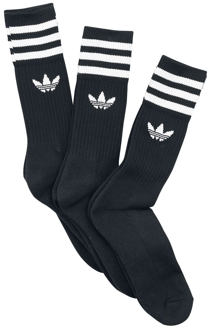 Solid Crew Sock 3 Pack Socken schwarz/weiß von Adidas