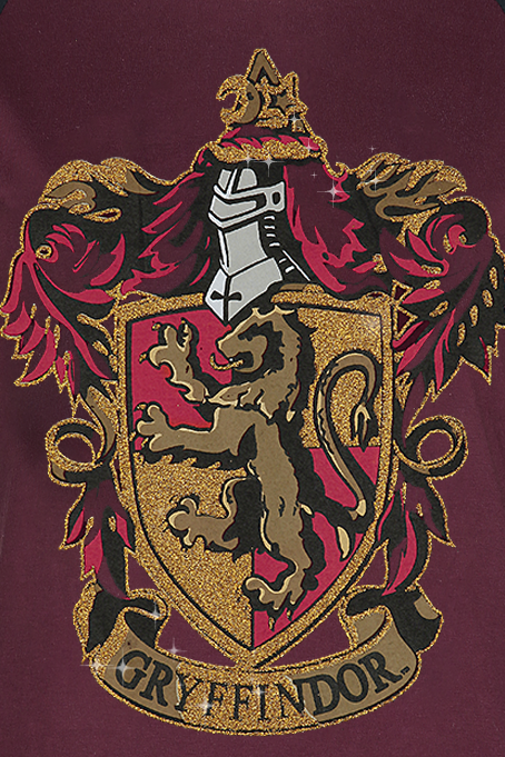 Harry Potter Gryffindor Langarmshirt rot schwarz