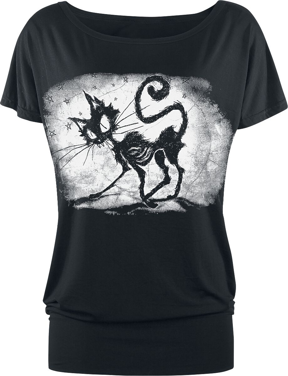 T-Shirt Manches courtes Gothic de Gothicana by EMP - Can You Read My Mind - M à 5XL - pour Femme - n