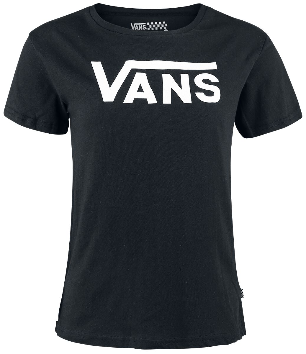 Vans T-Shirt - Flying V Crew - XS bis XL - für Damen - Größe S - schwarz